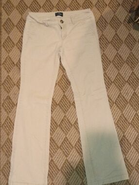American Eagle Outfitters Two-Tone White to Teal Ombre Jeans